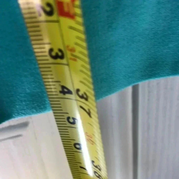 Dress size 16 plus size black, white with robin’s egg blue accents - Picture 9 of 10